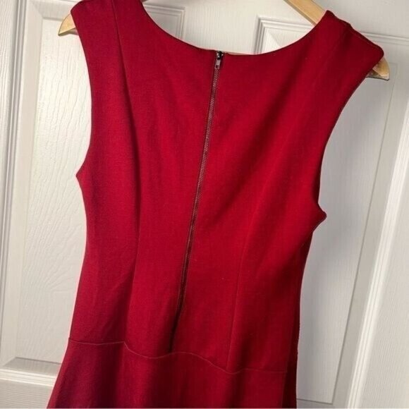 Free People Red Cha Cha Mini Skater Fit Flare Sleeveless Party Dress Size Small - Picture 5 of 9